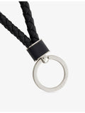 Bottega Veneta Intreccio leather key ring 13cm (British brand)