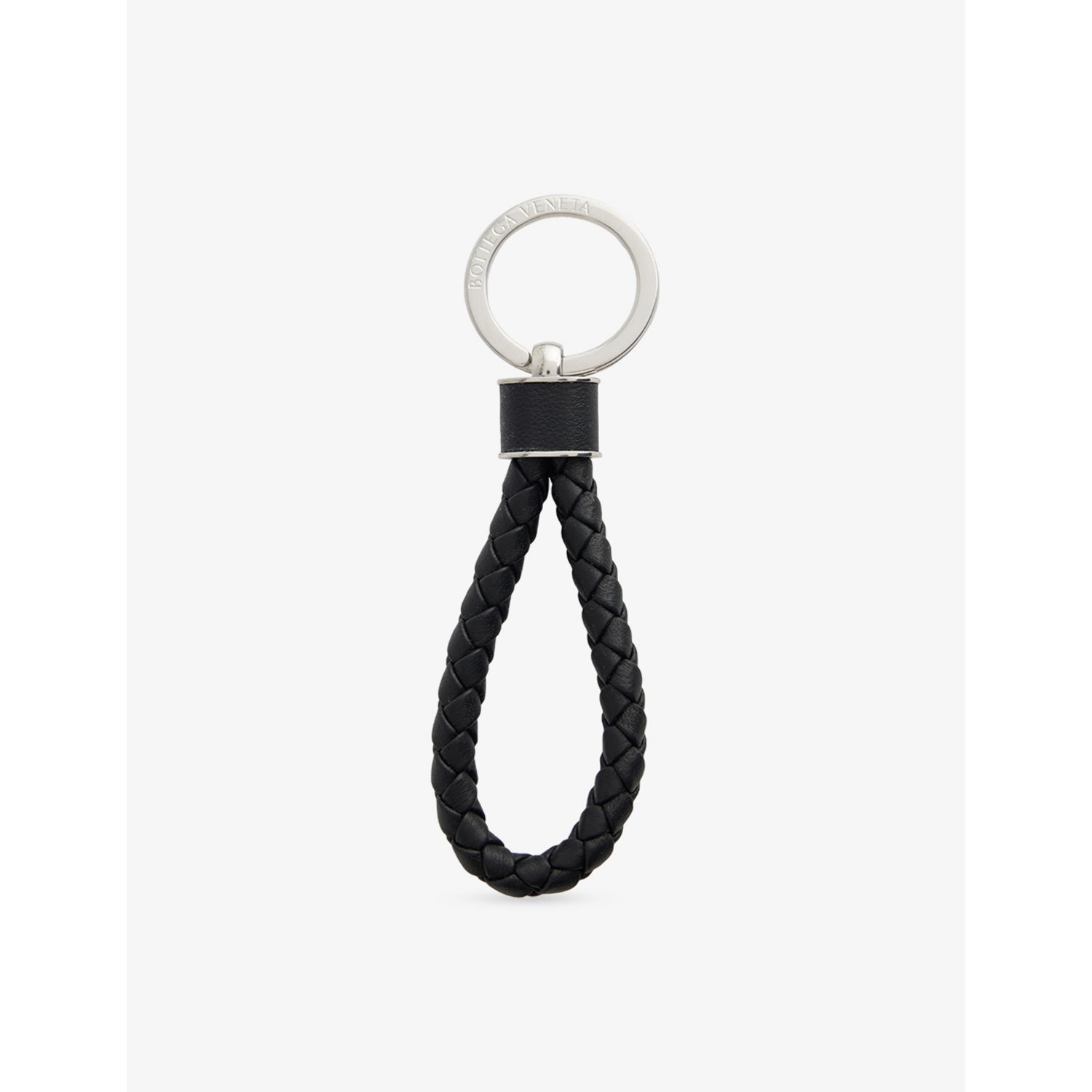 Bottega Veneta Intreccio leather key ring 13cm (British brand)