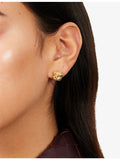 Bottega Veneta 18ct gold-plated sterling silver knot stud earrings - British product