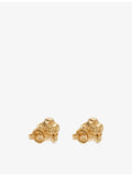 Bottega Veneta 18ct gold-plated sterling silver knot stud earrings - British product