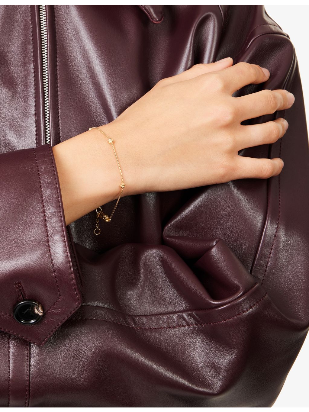 Bottega Veneta Knot bracelet 18ct gold-plated sterling silver, UK version
