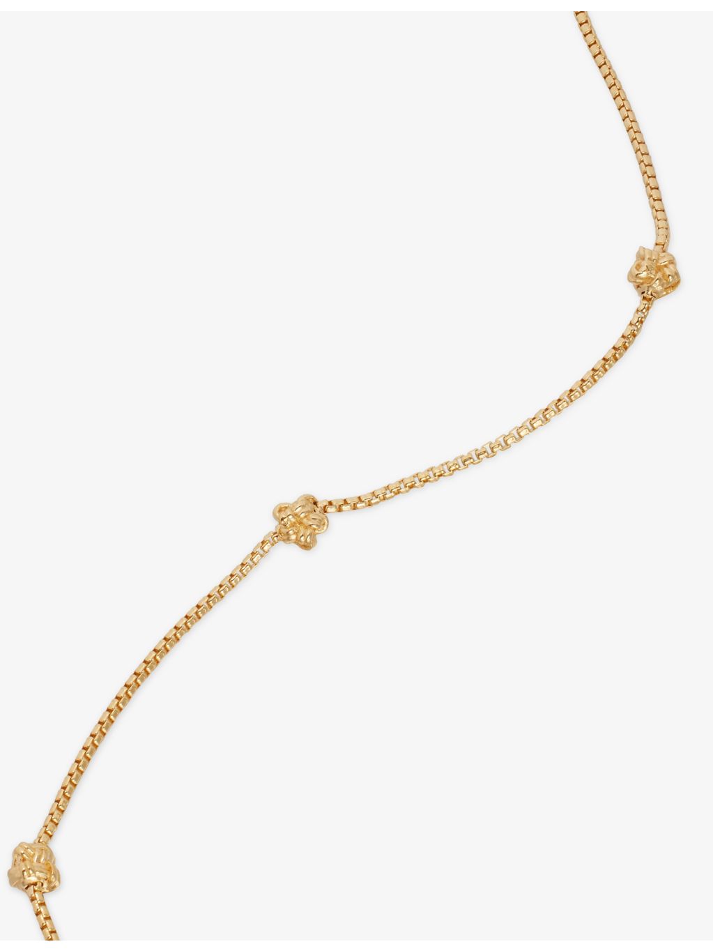 Bottega Veneta Knot bracelet 18ct gold-plated sterling silver, UK version
