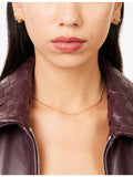 Bottega Veneta knot necklace 18ct gold-plated sterling silver (British brand)