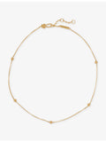 Bottega Veneta knot necklace 18ct gold-plated sterling silver (British brand)
