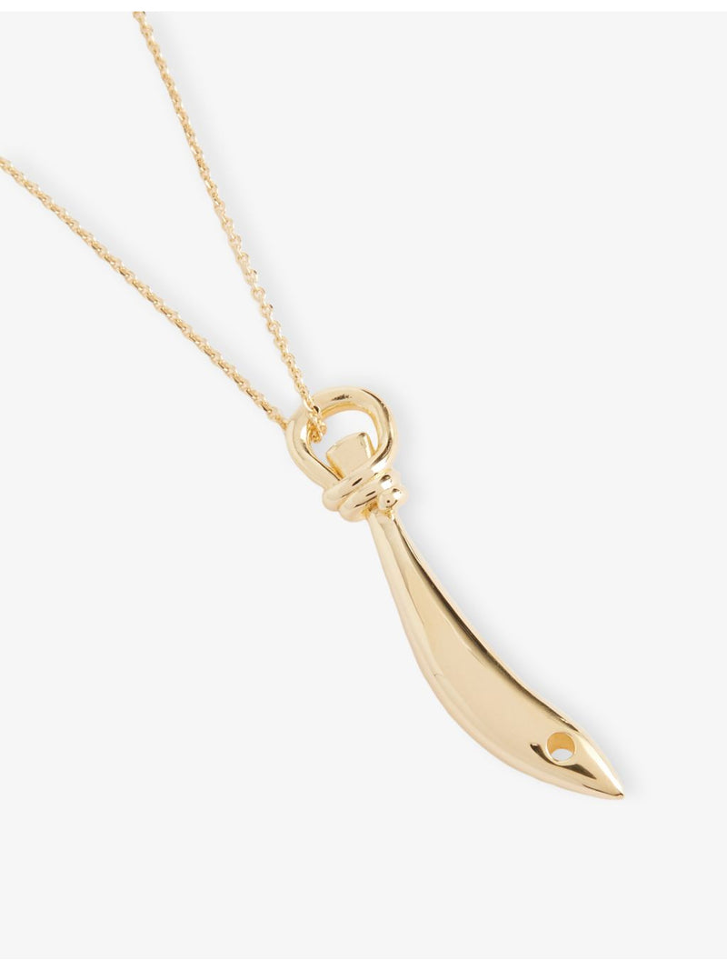 Bottega Veneta Sardine 18ct gold vermeil necklace (British brand)