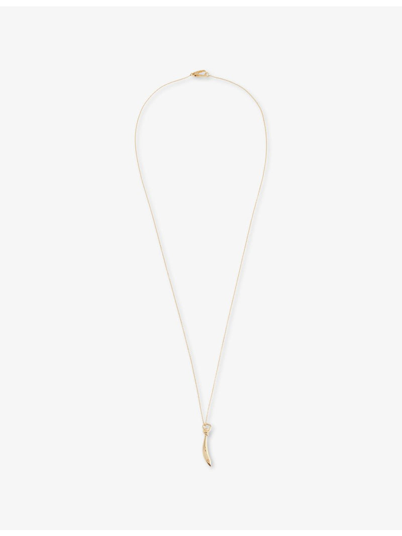 Bottega Veneta Sardine 18ct gold vermeil necklace (British brand)