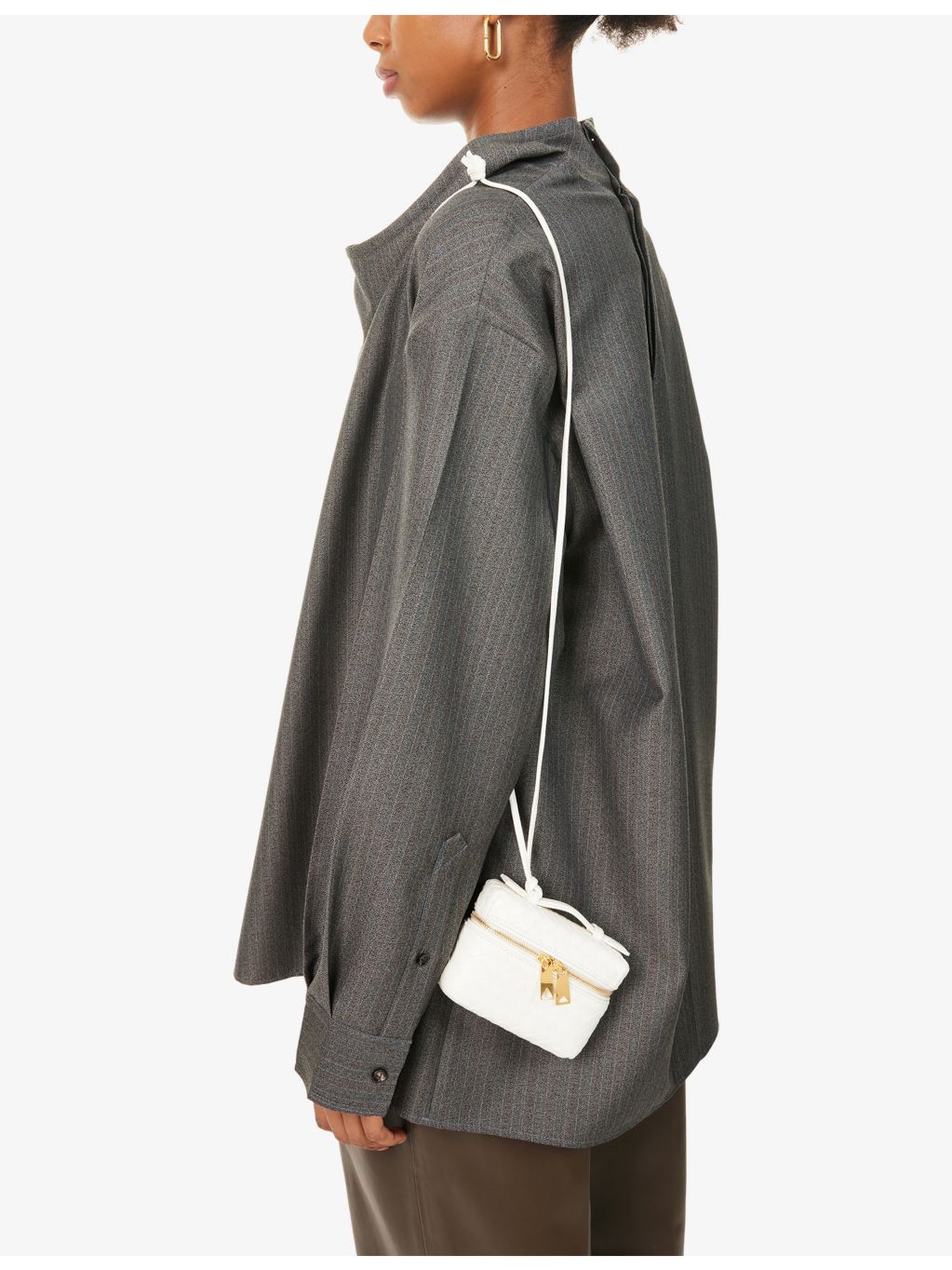 Bottega Veneta intrecciato leather cross-body bag, compact - British product