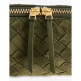 Bottega Veneta Concert suede pouch, imported from the UK