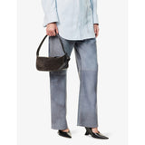 Bottega Veneta Nodo Mini Suede Shoulder Bag, imported from the UK