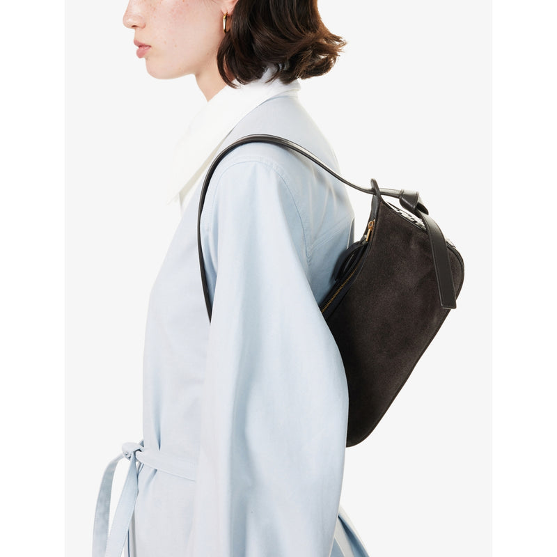 Bottega Veneta Nodo Mini Suede Shoulder Bag, imported from the UK
