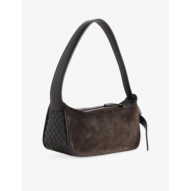 Bottega Veneta Nodo Mini Suede Shoulder Bag, imported from the UK