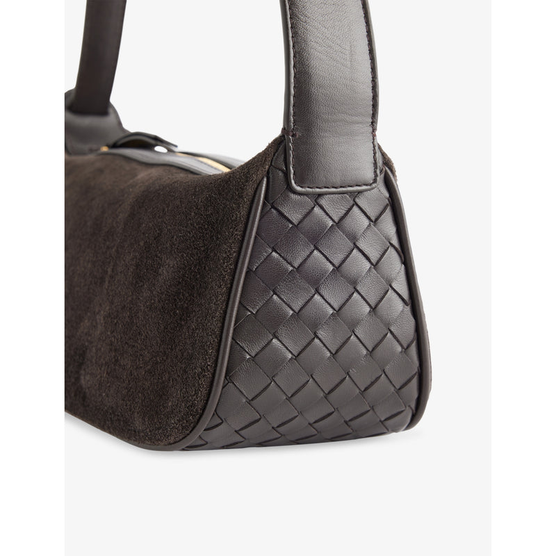 Bottega Veneta Nodo Mini Suede Shoulder Bag, imported from the UK
