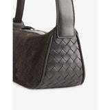 Bottega Veneta Nodo Mini Suede Shoulder Bag, imported from the UK