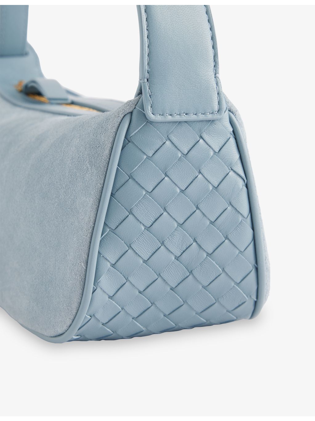 Bottega Veneta Nodo mini suede shoulder bag, imported from the UK