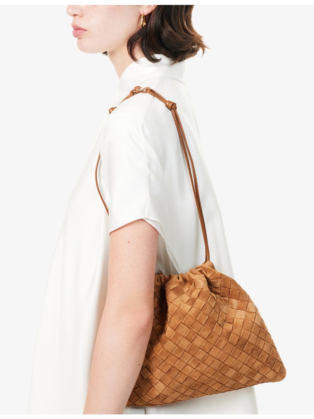Bottega Veneta suede shoulder bag - British product