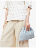 Bottega Veneta medium suede pouch with drawstring closure, UK version