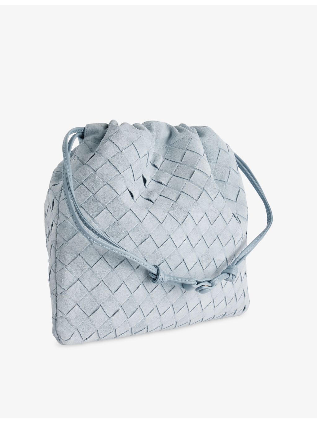 Bottega Veneta medium suede pouch with drawstring closure, UK version