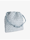 Bottega Veneta medium suede pouch with drawstring closure, UK version