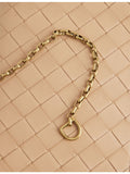 Bottega Veneta lamb leather wallet-on-chain with gold hardware, imported from the UK