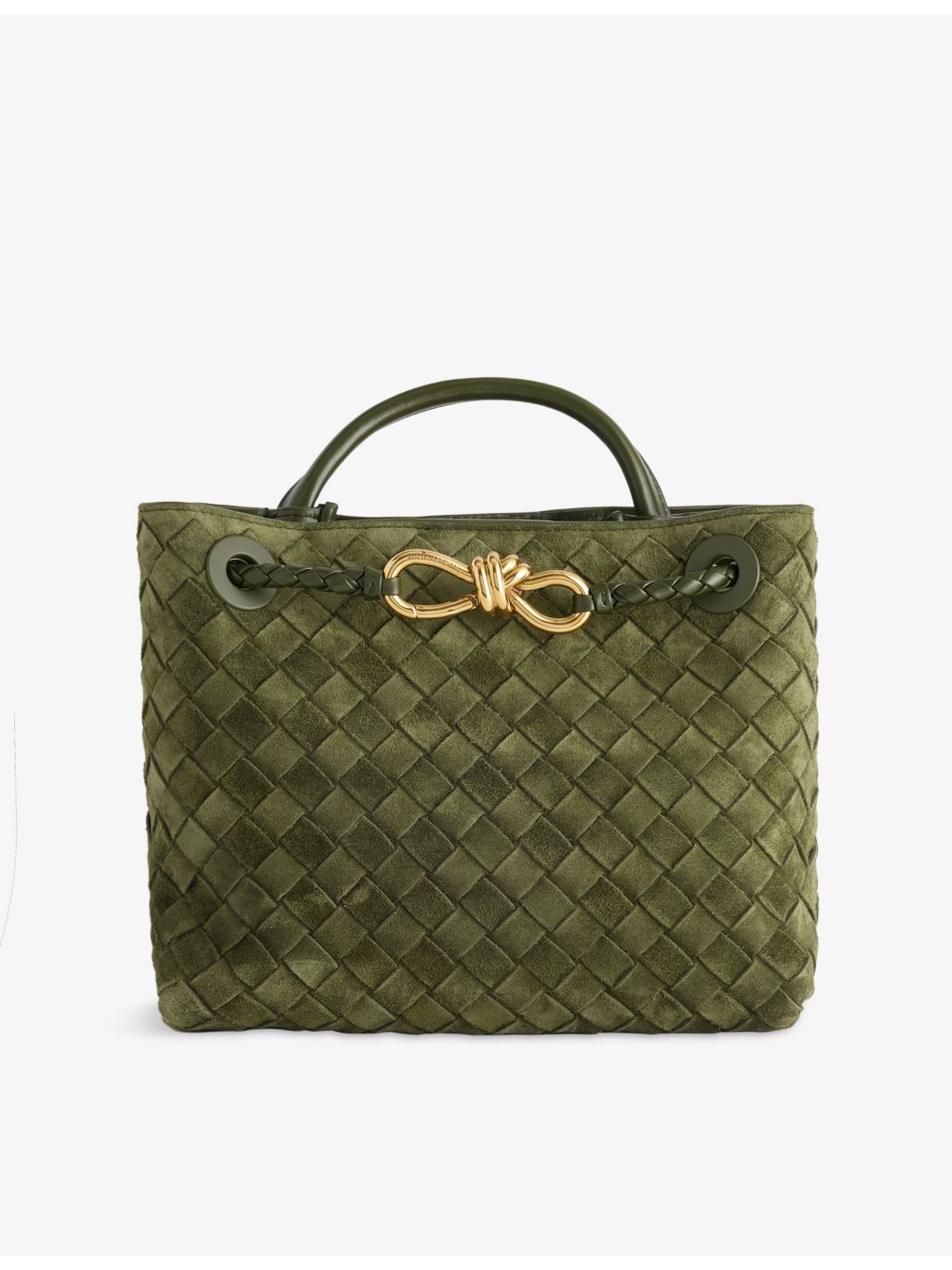 Bottega Veneta Andiamo small suede tote bag, UK version