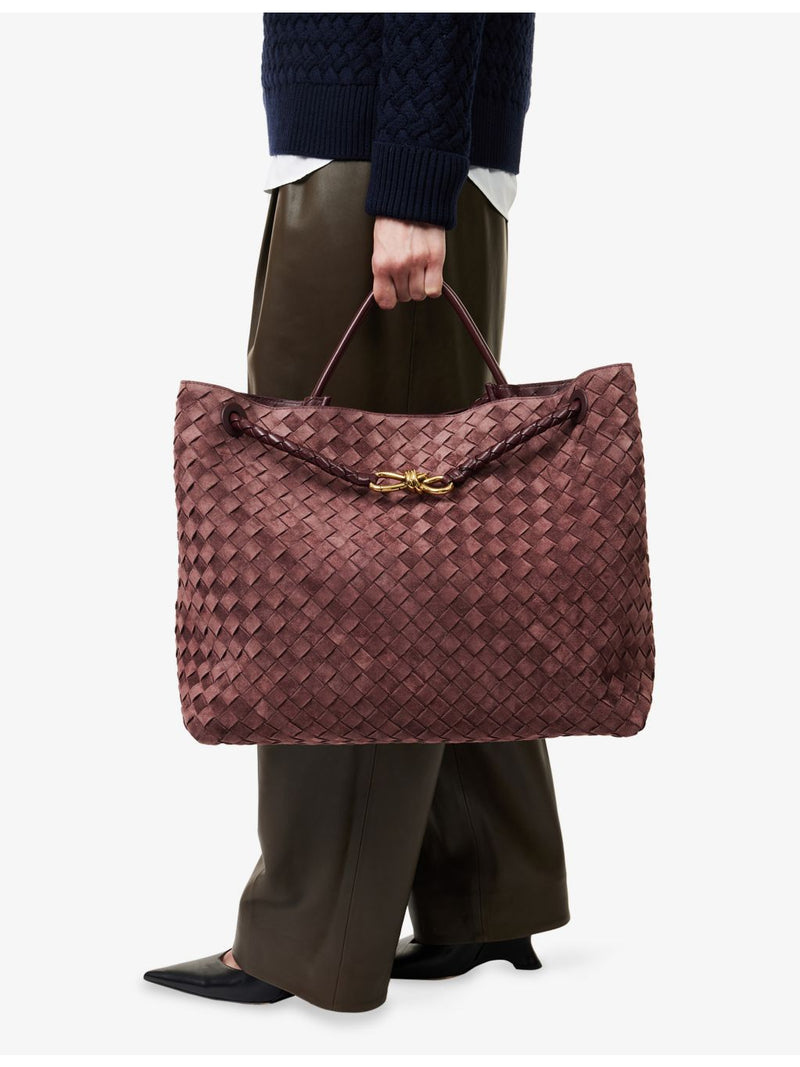 Bottega Veneta Andiamo large suede cross-body bag (British brand)