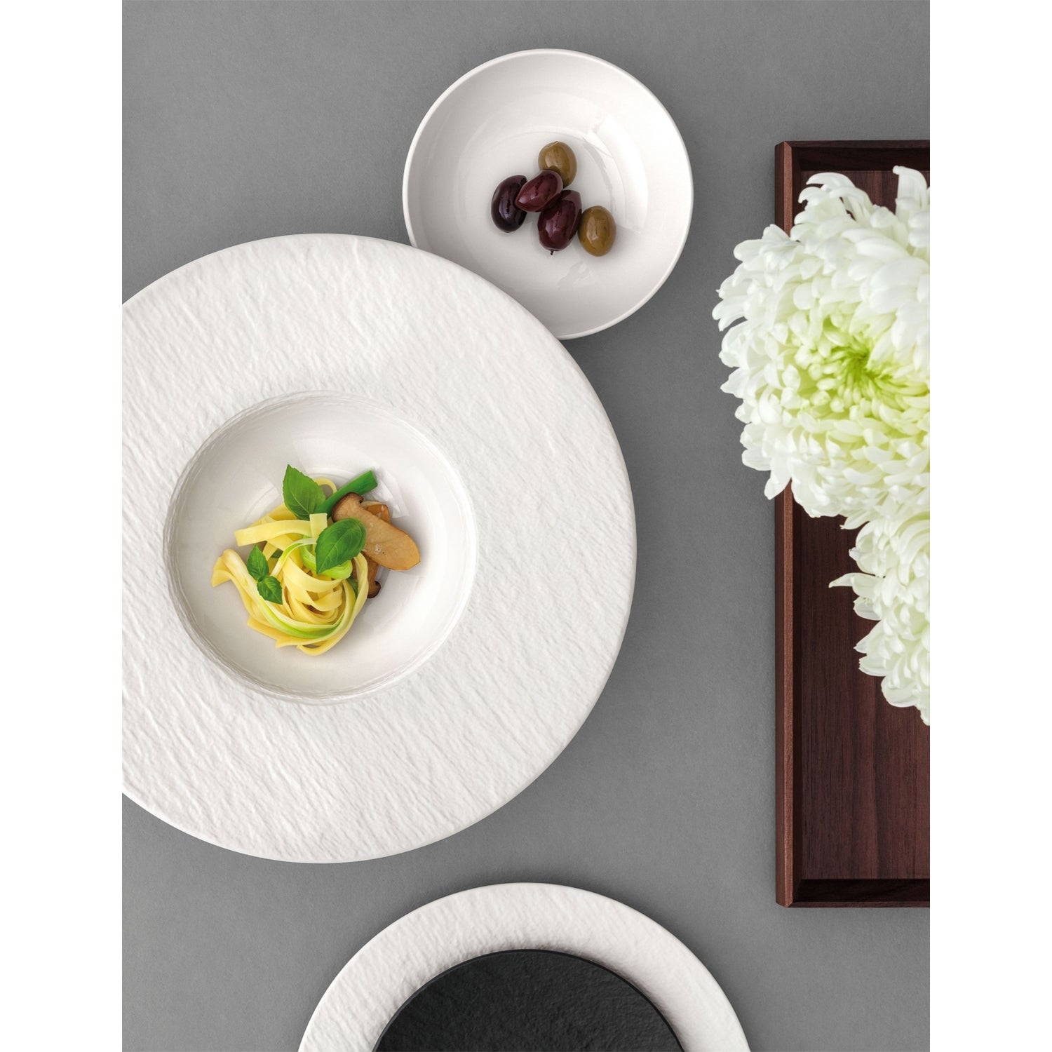 Villeroy & Boch bone-porcelain pasta plate 28cm Manufacture Ice, UK version