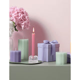 Villeroy & Boch Fleur pillar candle 510g, ribbed design - British product