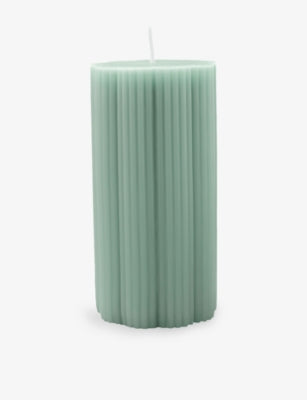 Villeroy & Boch Fleur pillar candle 510g, ribbed design - British product