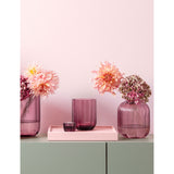 Villeroy & Boch Fleur Cassis glass vase 19cm - British product