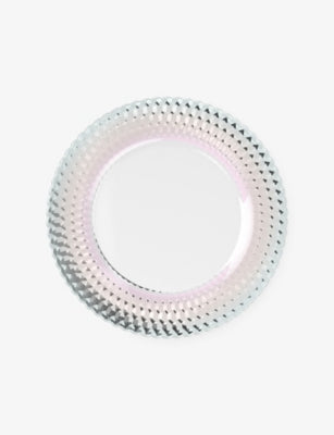 Villeroy & Boch Boston crystal-glass serving plate 32cm, imported from the UK