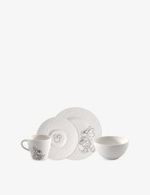 Villeroy & Boch Mickey Mouse 4-piece breakfast set (British brand)