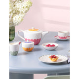 Villeroy & Boch Fleur porcelain sugar bowl 9cm, imported from the UK