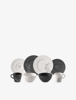 Villeroy & Boch Mickey Mouse eight-piece porcelain breakfast set, UK version