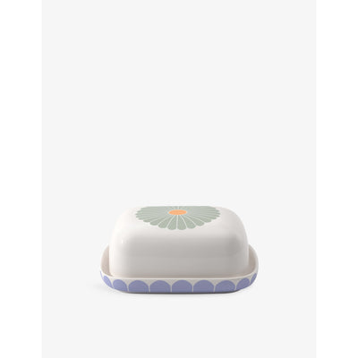 selfridges Villeroy & Boch Fleur Porcelain Butter Dish 14.8cm- Buy online at McGrocer