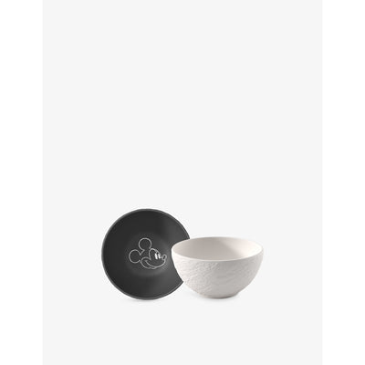 selfridges Villeroy & Boch x Disney Manufacture Mickey Mouse Porcelain Cereal Bowls Set of Two 430ml- Buy online at McGrocer