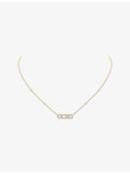 Messika Baby Move pavé diamond necklace, 18ct yellow gold 0.33ct (British brand)