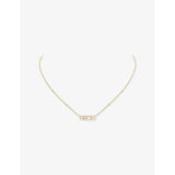 Messika Move Classique Baby Move 18ct Gold And 0.14ct Diamond  Necklace