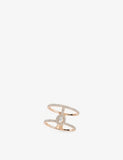 Messika 2 row pavé diamond ring 18ct white gold 0.4ct (British brand)