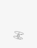 Messika Glam Azone 2 Row Pavé 18ct White Gold 0.4ct Diamond Ring