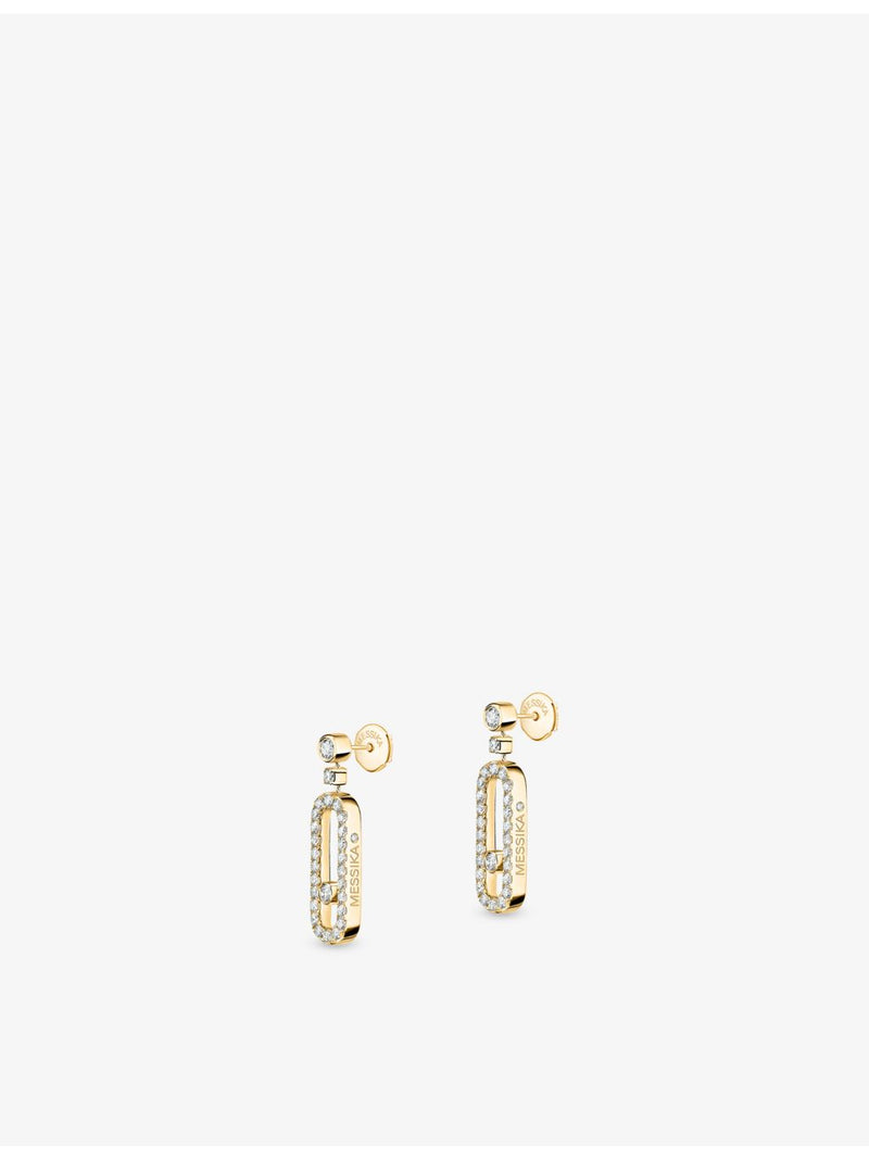 Messika Move Uno 18ct gold diamond earrings 0.4ct (British brand)