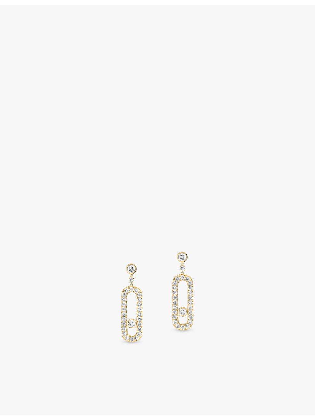 Messika Move Uno 18ct gold diamond earrings 0.4ct (British brand)