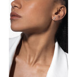 Messika Move Uno gold diamond stud earrings, imported from the UK