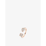 My Twin Toi & Moi 18ct Yellow-Gold and 0.45ct Diamond Ring - PINK - K