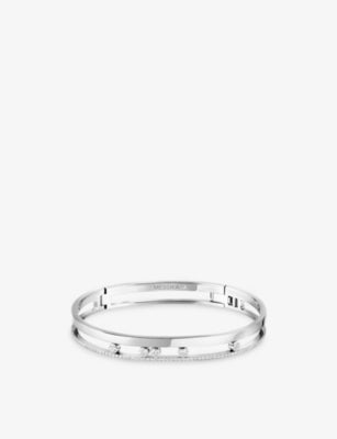 Messika Move Romane 18ct Gold and 0.69ct Diamond Bangle Bracelet