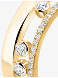 Messika Move Romane 18ct gold 0.31ct diamond ring, imported from the UK
