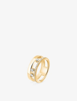 Messika Move Romane 18ct Gold and 0.31ct Diamond Ring