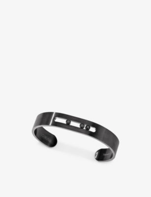 Messika Move Titanium and 0.27ct Diamond Bangle Bracelet