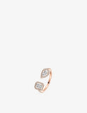 Messika My Twin 18ct gold diamond ring 0.69ct - British product