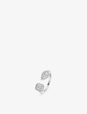Messika My Twin 18ct gold diamond ring 0.69ct - British product