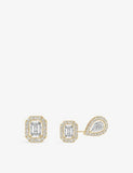 Messika 18ct gold stud earrings with 0.44ct diamonds, UK version